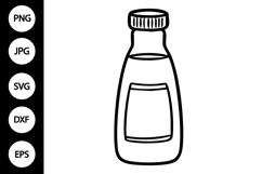 Outline Condiment SVG, Coloring Page Product Image 1