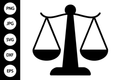 Scale of Justice SVG Product Image 1