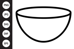 Mixing Bowl SVG Product Image 1
