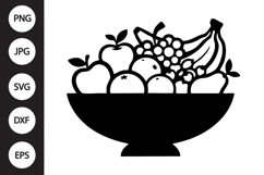 Fresh Fruit Bowl SVG Product Image 1