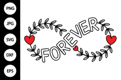 Infinity Forever with Vines SVG Product Image 1