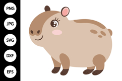 Cute Capybara SVG Product Image 1