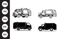 Garbage Truck SVG, Garbage Truck Clipart Product Image 1