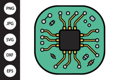 Circuit Board SVG Product Image 1