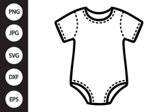 Baby Bodysuit SVG Product Image 1