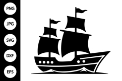 Ship Silhouette SVG Product Image 1