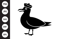 Sailor Seagull SVG Product Image 1