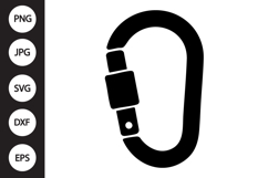 Carabiner Hook SVG Product Image 1