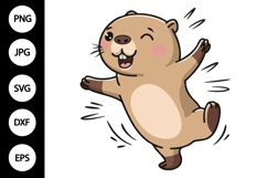 Cute Capybara SVG, Capybara Clipart Product Image 1