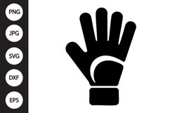 Goalkeeper Glove Silhouette SVG Product Image 1