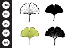 Gingko Leaf SVG, Gingko Leaf Clipart Product Image 1