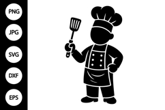 Chef Silhouette SVG Product Image 1