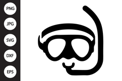 Diving Mask SVG Product Image 1