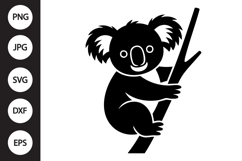 Koala Silhouette SVG Product Image 1