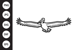 Flying Pelican SVG Product Image 1