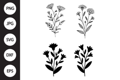 Prairie Wildflower SVG, Prairie Wildflower Clipart Product Image 1
