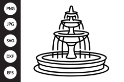 Water Fountain SVG Product Image 1