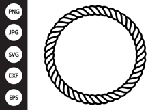 Rope Circle Frame SVG Product Image 1