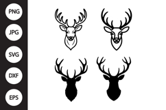 Deer Head SVG, Deer Head Clipart Product Image 1