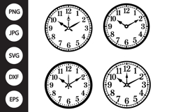 Clock Face SVG, Clock Face Clipart Product Image 1