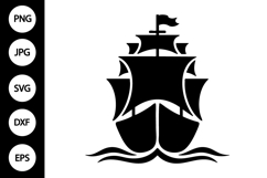 Ship Silhouette SVG Product Image 1