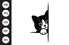 Peeking Cat SVG Product Image 1