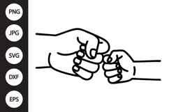 Fist Bump SVG, Father's Day SVG Product Image 1