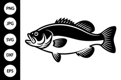 Smallmouth Bass SVG Product Image 1