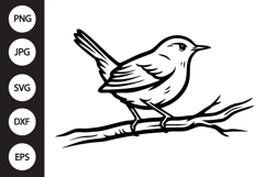 Wren Bird SVG Product Image 1