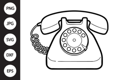 Retro Phone SVG Product Image 1