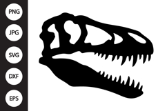 Dinosaur Skull Bone SVG Product Image 1