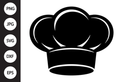 Chef Hat Silhouette SVG Product Image 1