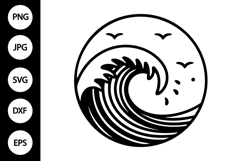 Wave Circle SVG Product Image 1