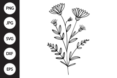 Prairie Wildflower SVG Product Image 1