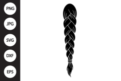 Hair Braided SVG Product Image 1