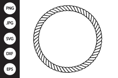 Rope Circle Frame SVG Product Image 1