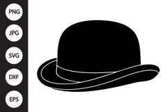 Bowler Hat SVG Product Image 1