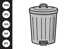 Trash Can SVG Product Image 1