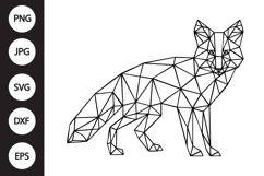 Geometric Fox SVG Product Image 1