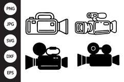 Video Camera SVG, Video Camera Clipart Product Image 1