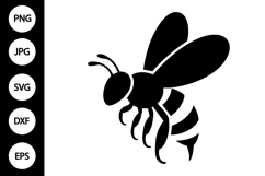 Bee SVG, Bee Silhouette SVG Product Image 1