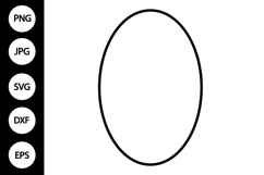 Oval Frame SVG Product Image 1