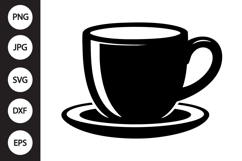 Coffee Mug Silhouette SVG Product Image 1