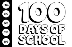 100 Days of School Retro SVG Product Image 1