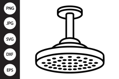 Shower Head SVG Product Image 1