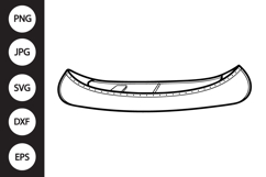 Canoe SVG, Kayak SVG Product Image 1