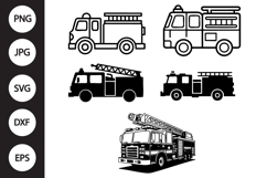 Fire Truck SVG, Fire Truck Clipart Product Image 1