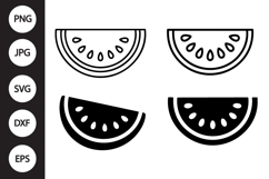 Watermelon SVG, Watermelon Clipart Product Image 1