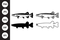 Muskellunge SVG, Muskellunge Clipart Product Image 1