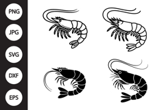 Shrimp SVG, Shrimp Clipart Product Image 1